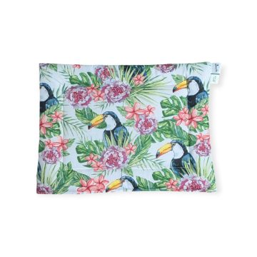 Borostánköves baba párna, -Erdei állatok járműveken, pasztel zöld