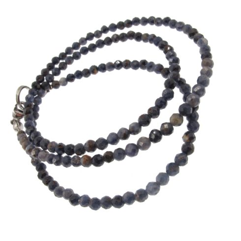 Fazettált Zafír drágakő nyaklánc