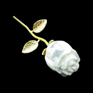 1 szál, howlit rózsa -arany