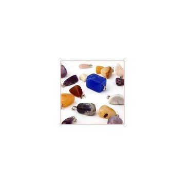 Natúr, dobcsiszolt "Zizi" medál