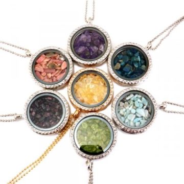 Ezoterikus üveg ásványokkal