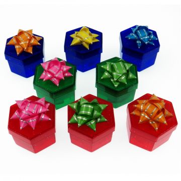 Műanyag ékszerdoboz -hexagon