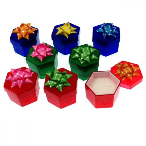 Műanyag ékszerdoboz -hexagon