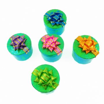 Irizáló fényű műanyag ékszerdoboz -henger