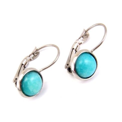 Amazonit fülbevaló