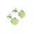 Zöld kalcit beszúrós fülbevaló