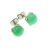  Krizopráz beszúrós gömb fülbevaló