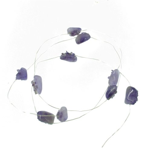 Ametiszt kristály fényfűzér