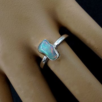 Egyedi opál rög gyűrű *53