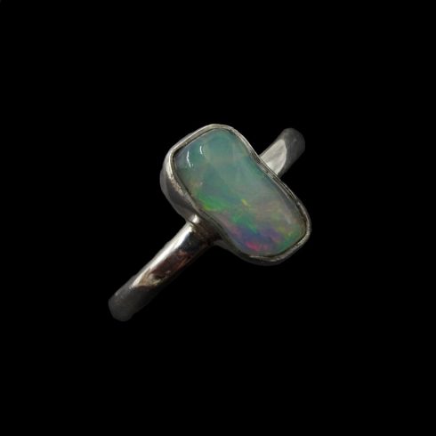 Egyedi opál rög gyűrű *55,5