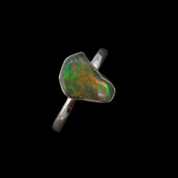 Egyedi opál rög gyűrű *57,5