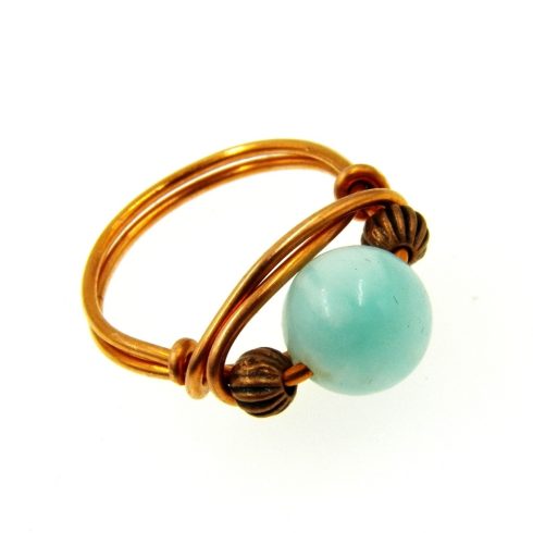 Hemimorfit drótékszer gyűrű