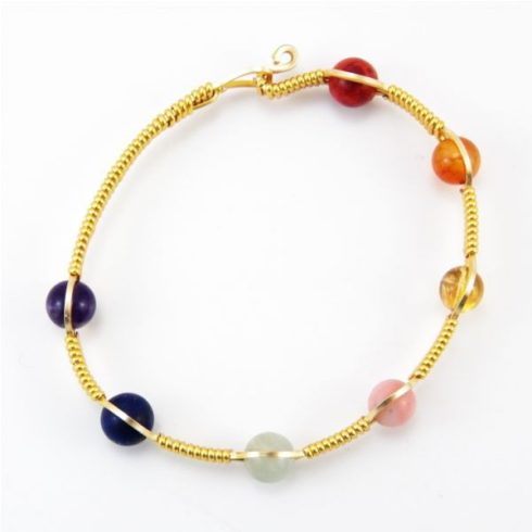 "Réz pántos"  Csakra karkötő (4)