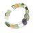 Vegyes színű féldrágakő csakra karkötő 