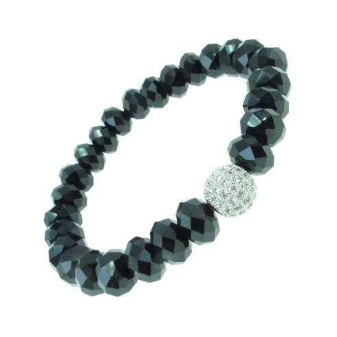 Fazettált Ónix karkötő