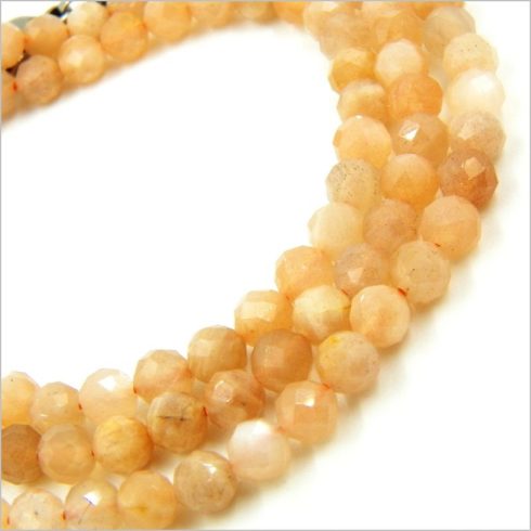 Prémium minőségű fazettált holdkő karkötő