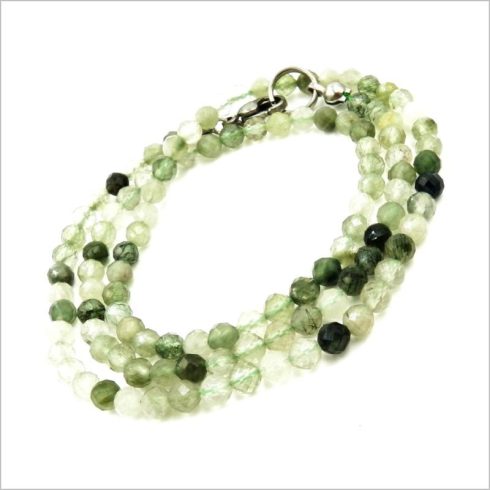 Prémium minőségű fazettált tibetikvarc karkötő