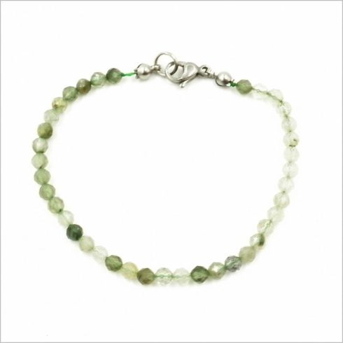 Prémium minőségű fazettált tibetikvarc karkötő