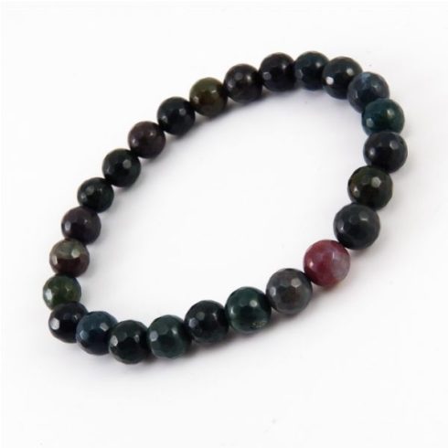 Indiaachát ( indiai achát ) gumis karkötő (1)