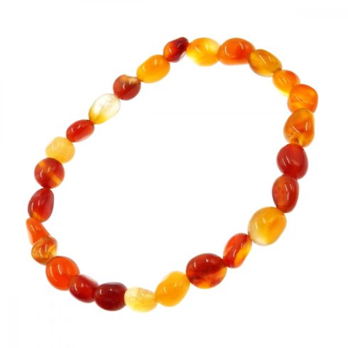 Karneol  nugget karkötő 