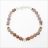 Rózsaszín  kunzit karkötő hegyikristállyal