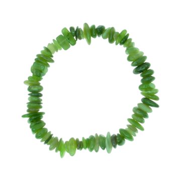Nefrit jade splitter szemcse gumis karkötő
