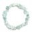 Akvamarin splitter szemcse karkötő