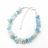 Akvamarin splitter szemcse karkötő