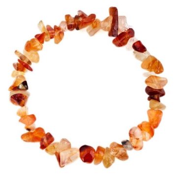 Karneol splitter szemcse karkötő