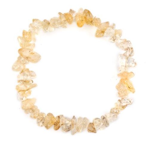 Citrin splitter szemcse karkötő