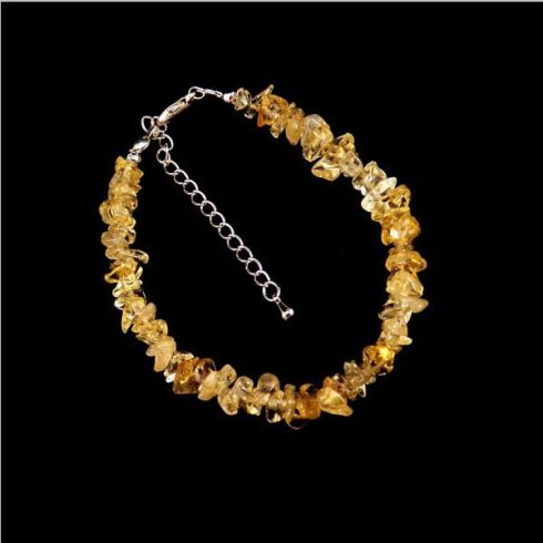 Citrin splitter szemcse karkötő