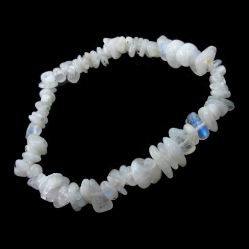 Szivárvány színű  holdkő splitter karkötő 