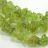 Peridot (olivin) splitter szemcse karkötő