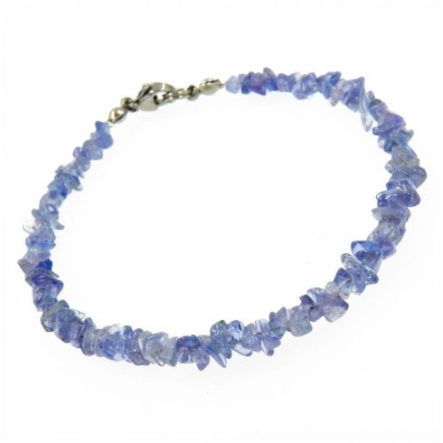 Tanzanit splitter szemcse karkötő