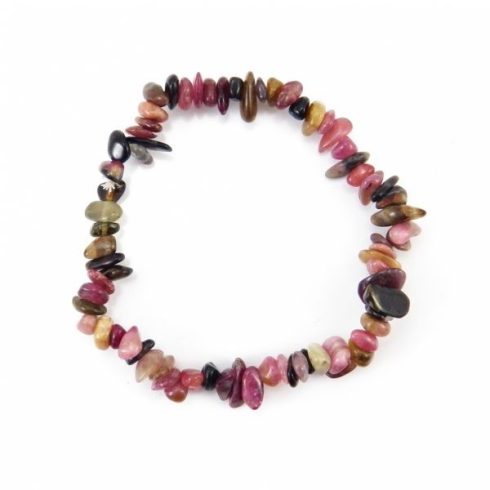 Turmalin splitter szemcse karkötő