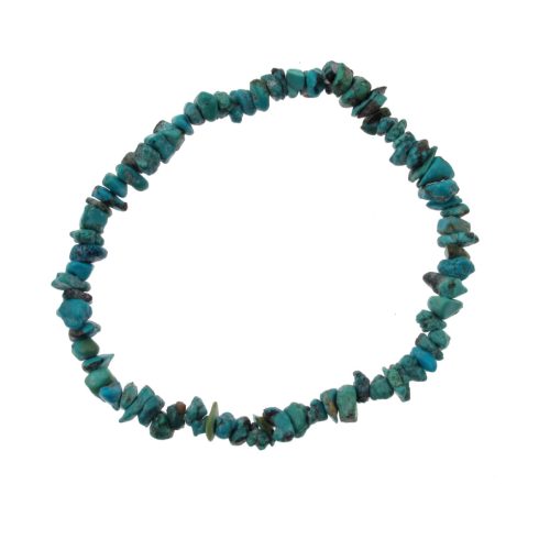 Természetes türkiz  splitter szemcse karkötő