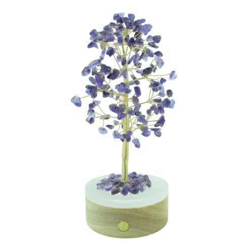 Világító ametiszt szerencsefa életfa