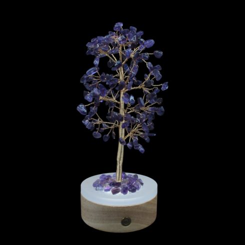 Világító ametiszt szerencsefa életfa