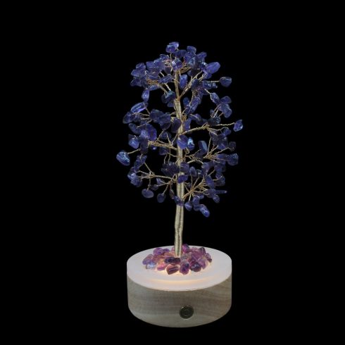 Világító ametiszt szerencsefa életfa