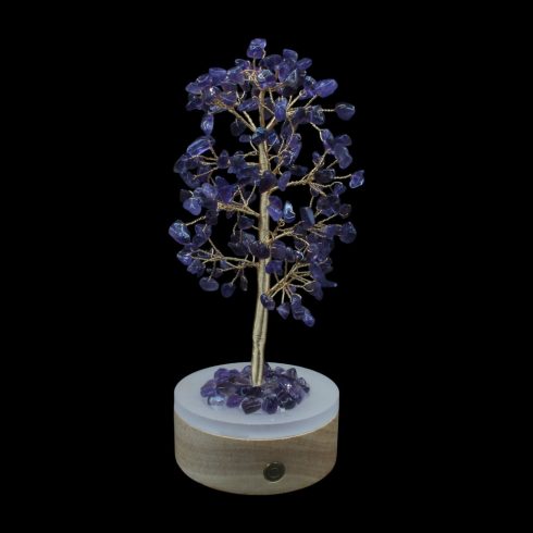 Világító ametiszt szerencsefa életfa