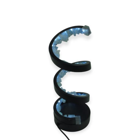 Cölesztin spirál lámpa