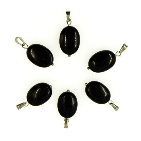 Shungit / sungit ovális medál