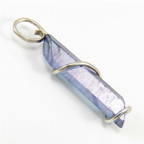 Egyedi készítésű Indigó aurakvarc medál