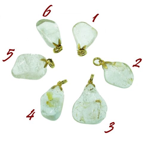 Kék topáz rög medál