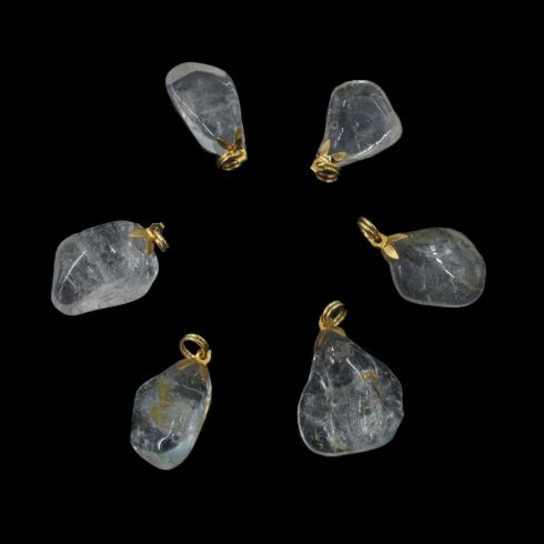 Kék topáz rög medál