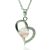 Cseresznyekvarc köves kristályokkal díszített szív medál ajándék nyaklánccal