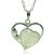 Kristályos rózsakvarc szív medál -nyaklánc