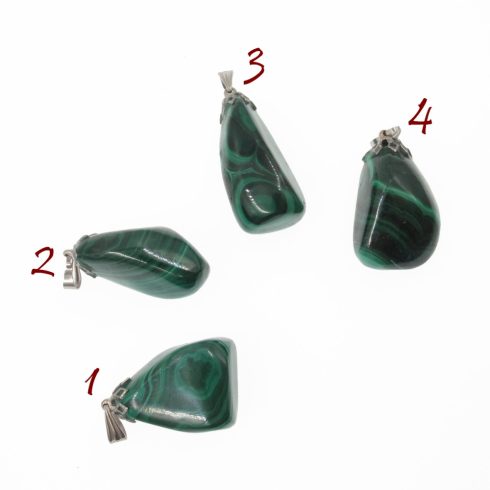 Nagy méretű Malachit medál