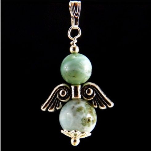 Larimár angyal medál