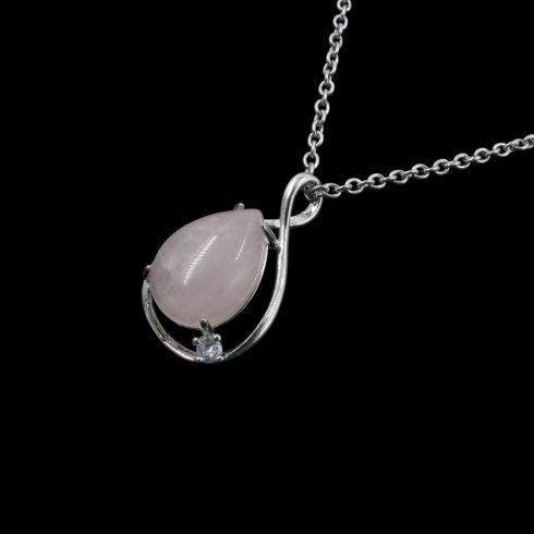 Rózsakvarc végtelen medál